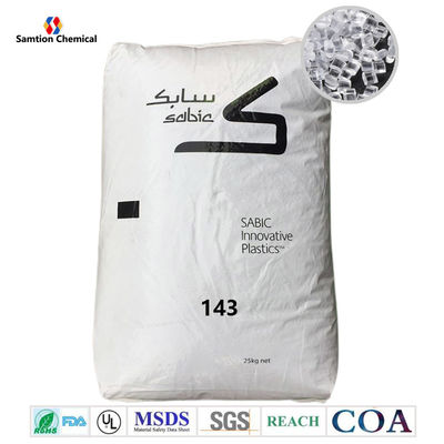 Calidad  UV Stabilized S-Plastic  143 Polycarbonate Plastic Resin HB 10.5 MFR fábrica