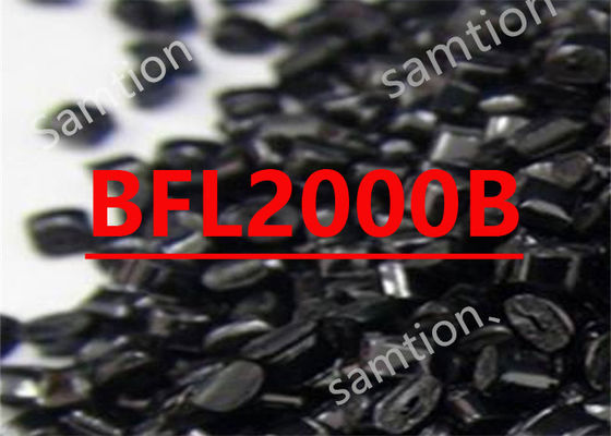 La resina S-Plastic  BFL2000B es una resina de policarbonato FR libre de Br y Cl con un alto flujo con un impacto equilibrado.